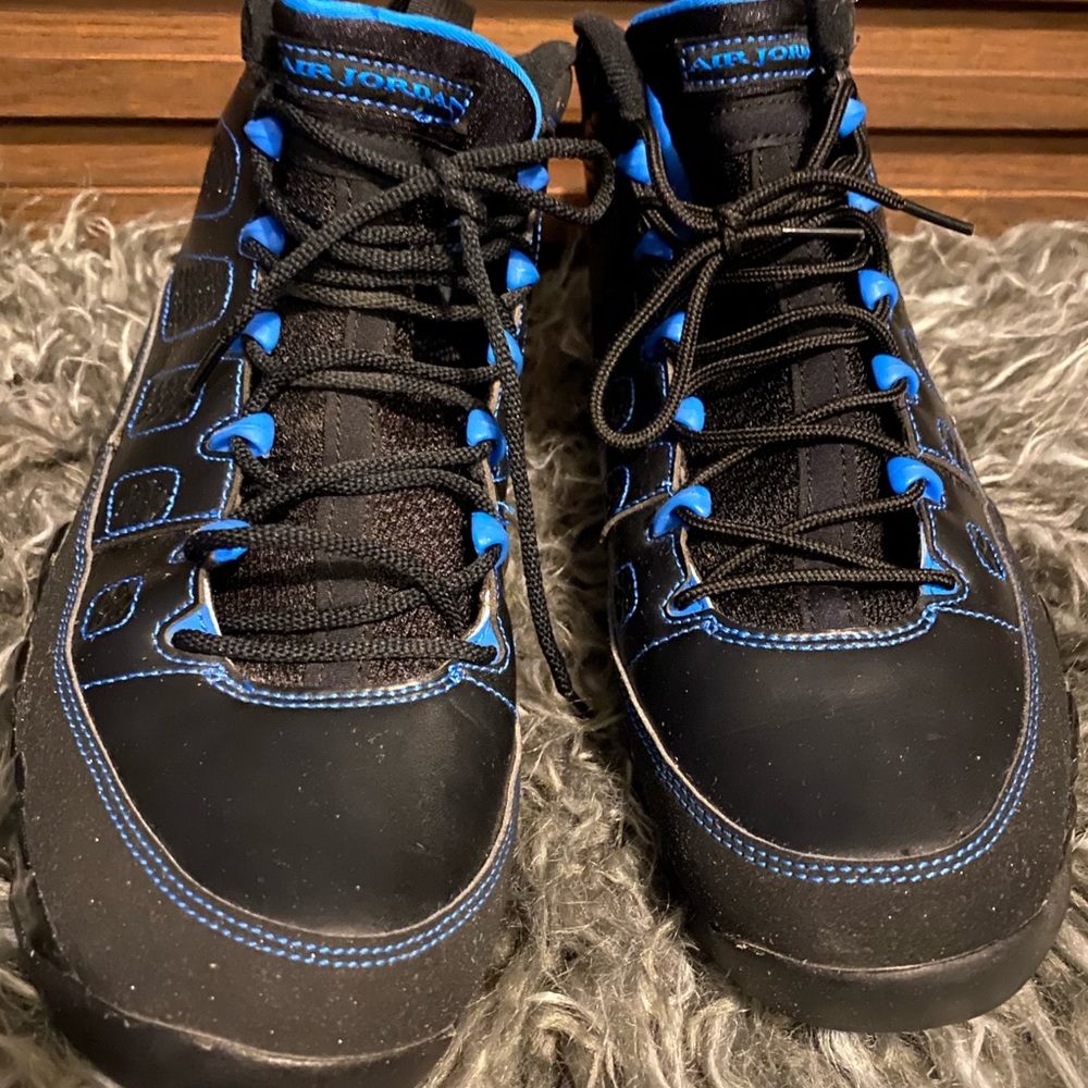 Nike AIR JORDAN 9 RETRO "BLACK BOTTOM PHOTO BLUE"